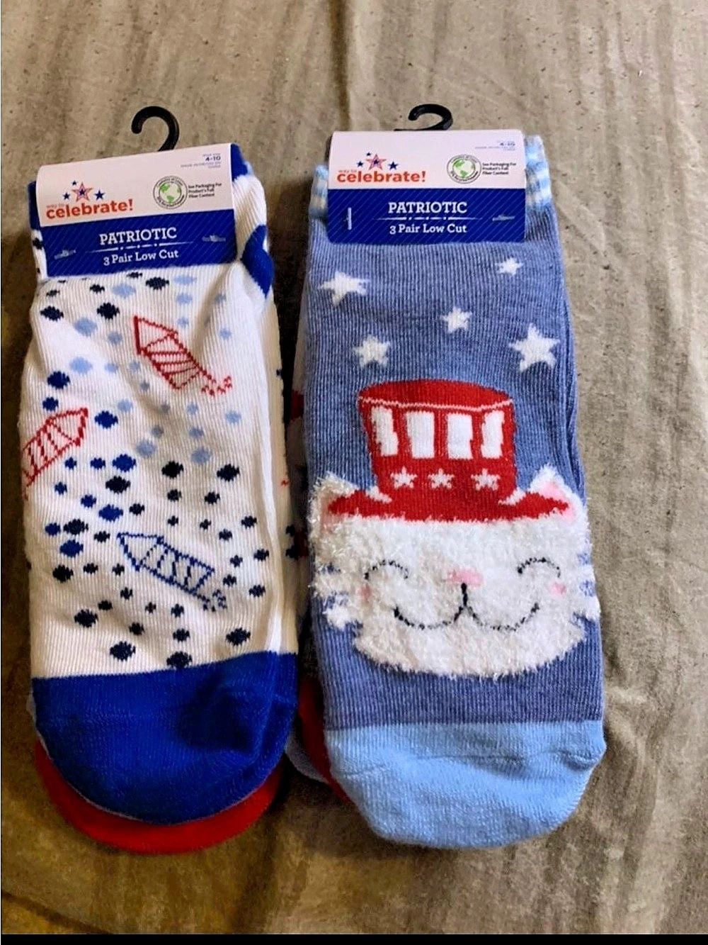 Celebrate women Patriotic 6-Pair Crew Socks